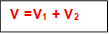 V =V1 + V2