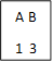 A B
1  3
