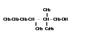 Zone de Texte:                     
                             CH3
                                   |
CH3-CH2-CH2-CH  -   CH � CH2-OH
                          |        |
                          CH3  C2H5                                   

