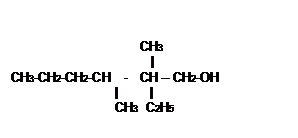 Zone de Texte:
CH3
|
CH3-CH2-CH2-CH - CH – CH2-OH
| |
CH3 C2H5