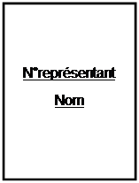 Zone de Texte: Nreprsentant
Nom
